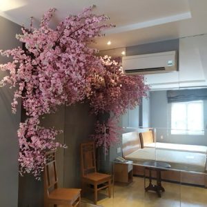 Cây Đào Giả Cao 2m4 - Trang Trí Cửa Hàng, Studio, Tiệm Quán, Văn Phòng, Nhà Cửa