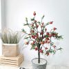 Cây Lựu Giả  Cao 1m1 - Trang Trí Cửa Hàng, Studio, Tiệm Quán, Văn Phòng, Nhà Cửa