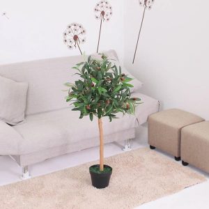 Cây Ô Liu Giả Cao 90cm Trang Trí Cửa Hàng, Studio, Tiệm Quán, Văn Phòng, Nhà Cửa