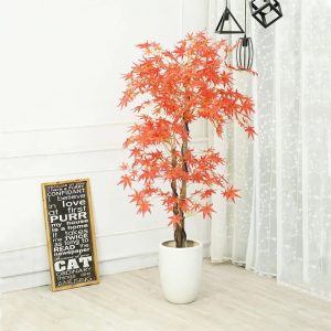 Cây Phong Lá Đỏ Giả Trang Trí Nội & Ngoại Thất – Cao 1m2