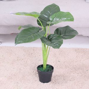 Cây Trầu Bà Lá Tròn Giả Trang Trí Nhà Cửa, Văn Phòng, Shop [95cm]