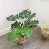 Cây Trầu Bà Lá Xẻ Giả (Monstera) Trang Trí Cửa Hàng, Studio, Tiệm Quán, Văn Phòng, Nhà Cửa – Cao 65cm