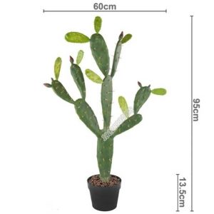 Cây Xương Rồng Giả Cao 95cm - Trang Trí Cửa Hàng, Studio, Tiệm Quán, Văn Phòng, Nhà Cửa