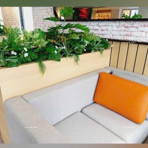 hộc cây giả cho quán cafe