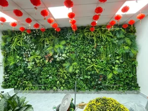 Thi công tường hoa giả đẹp