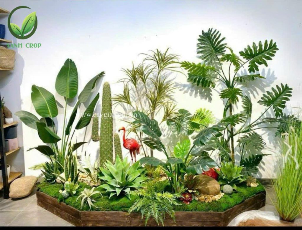 Thi công tiểu cảnh cây giả trọn gói tại TPHCM