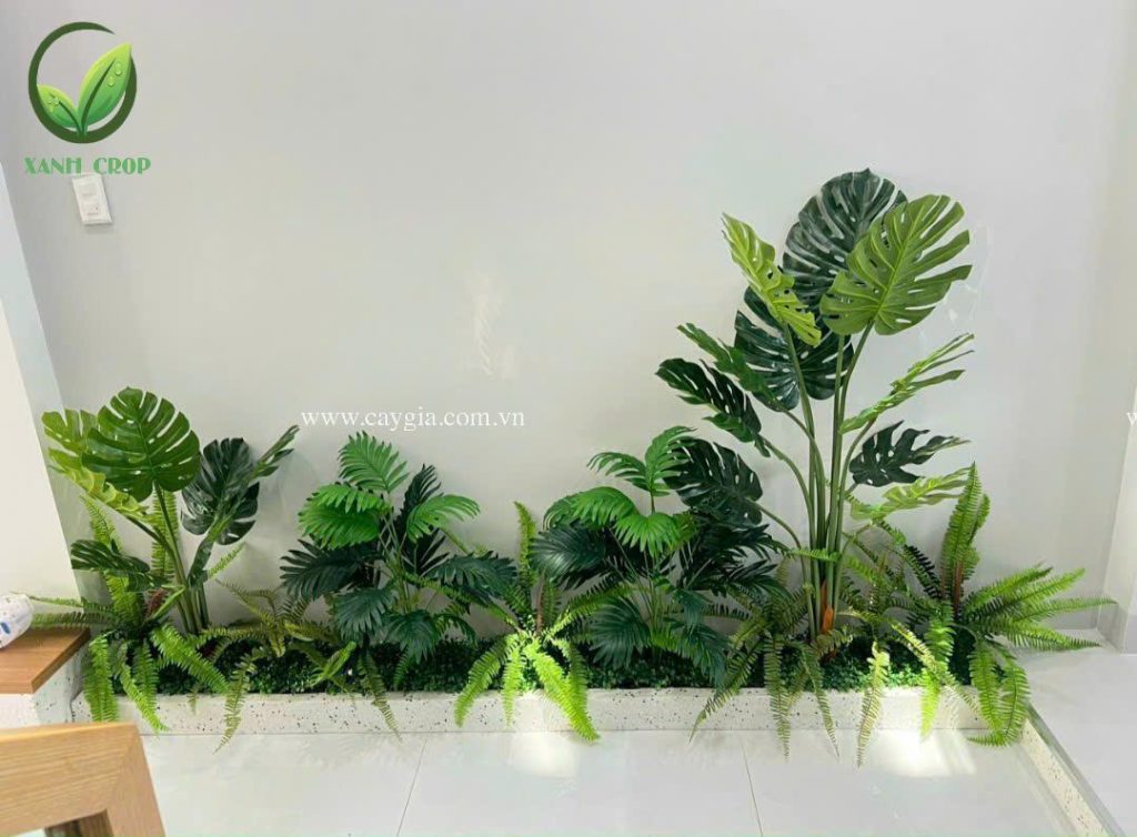 Tiểu cảnh cây giả có lau chùi, vệ sinh được không?