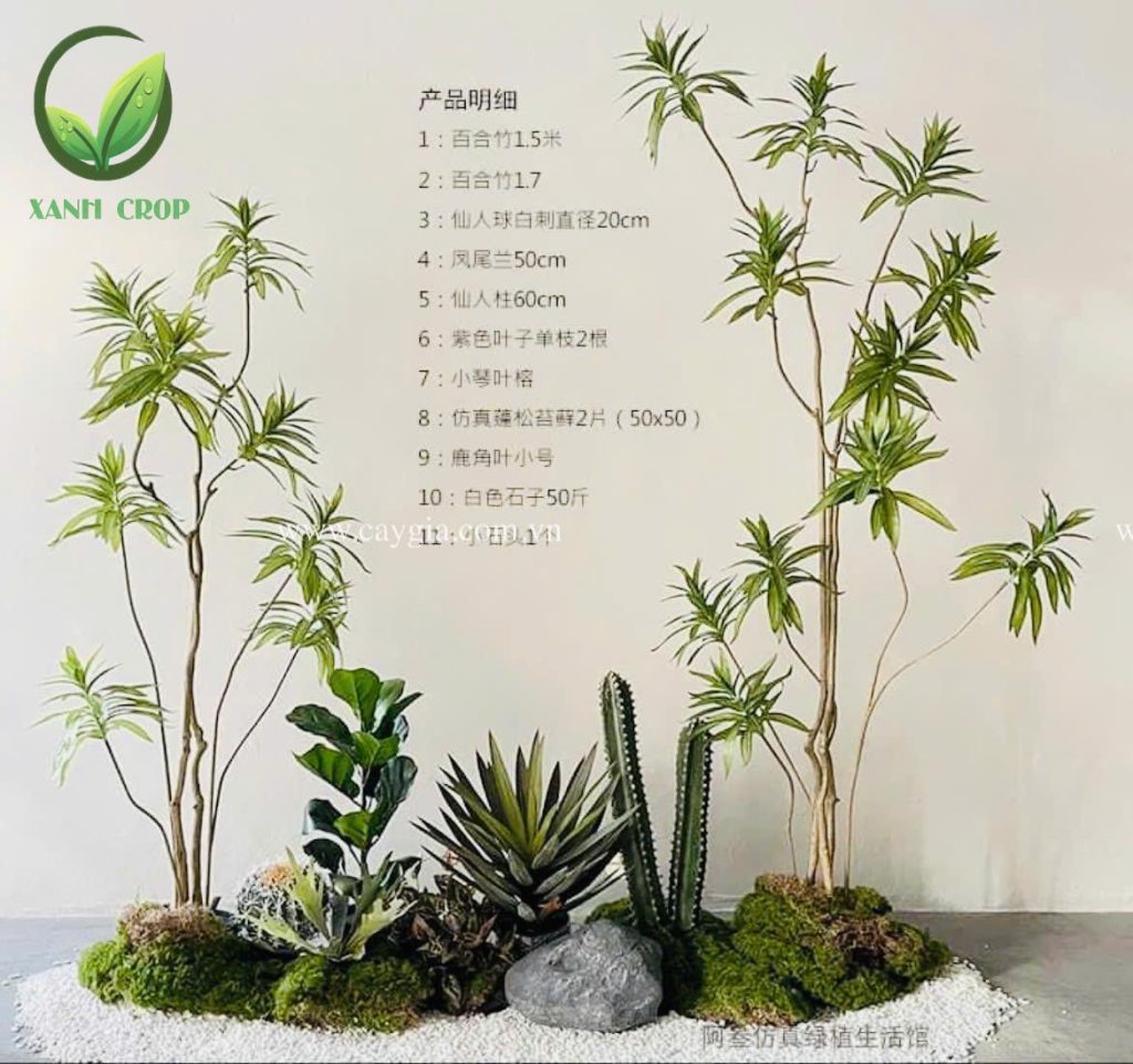 Cây giả có bị phai màu, có mùi khó chịu không?