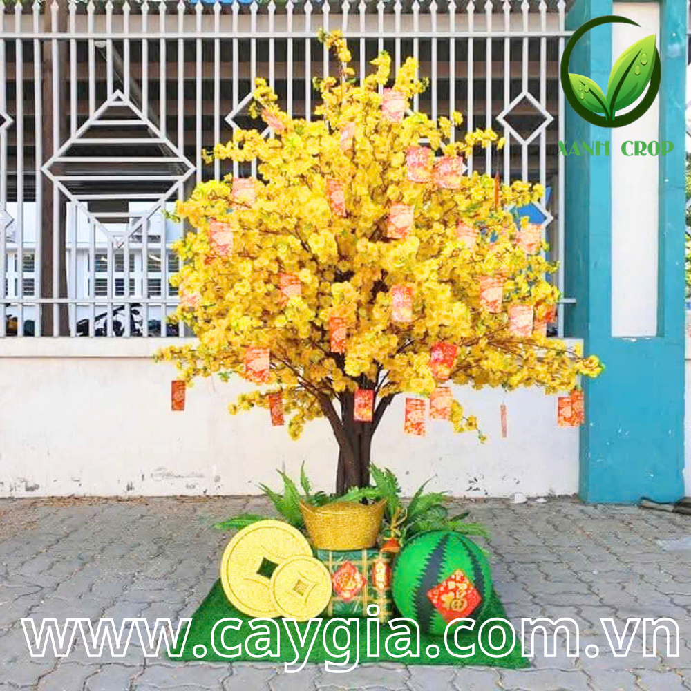 thiết kế và thi công cây mai giả