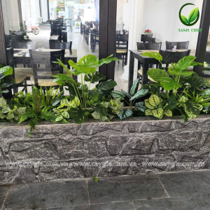 Bục cây giả văn phòng