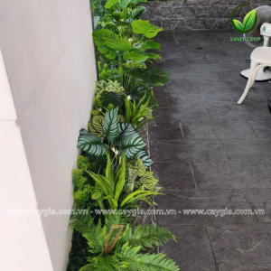 Bục cây giả văn phòng