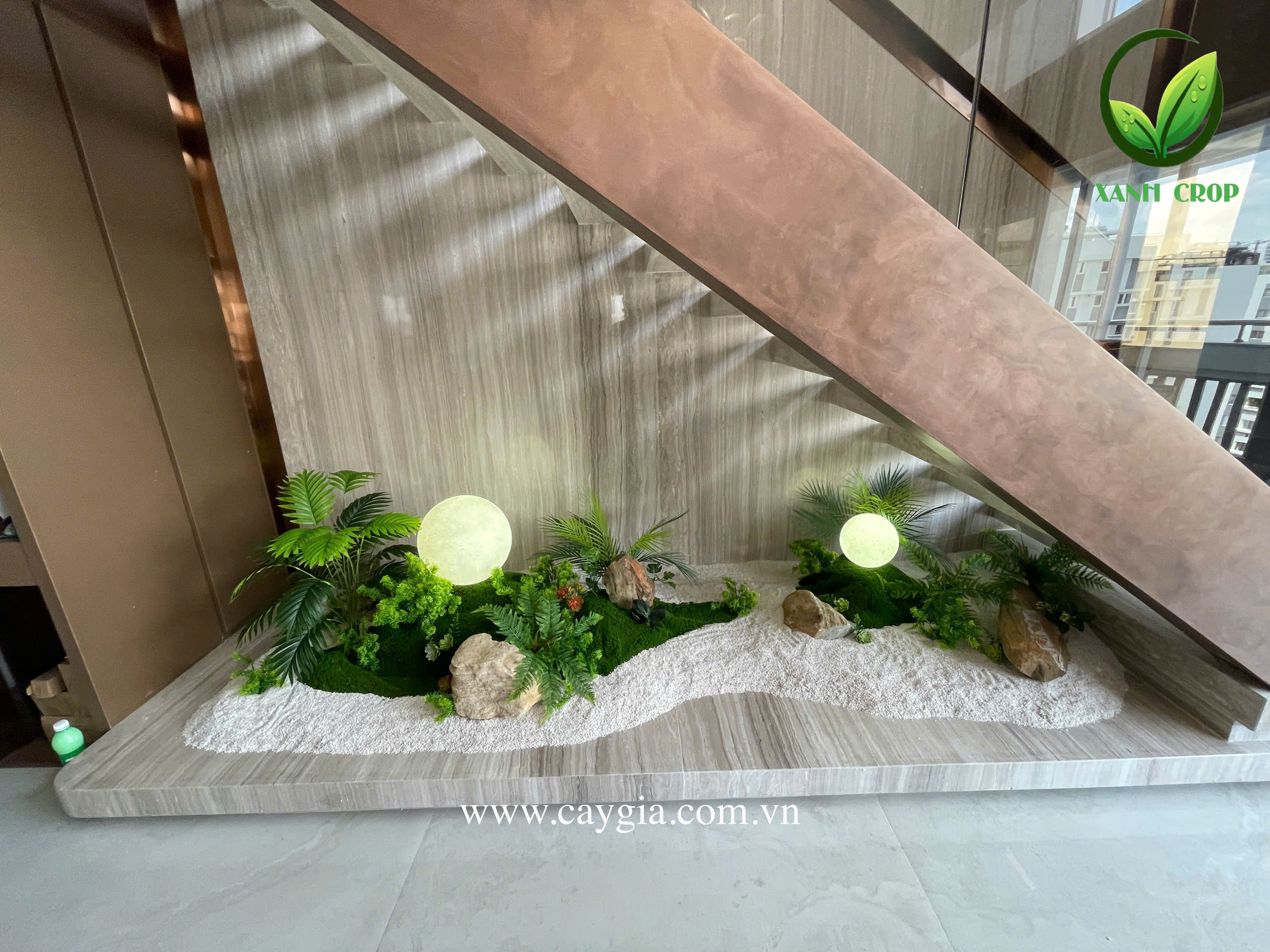 Thi Công Tiểu Cảnh Cầu Thang Đẹp