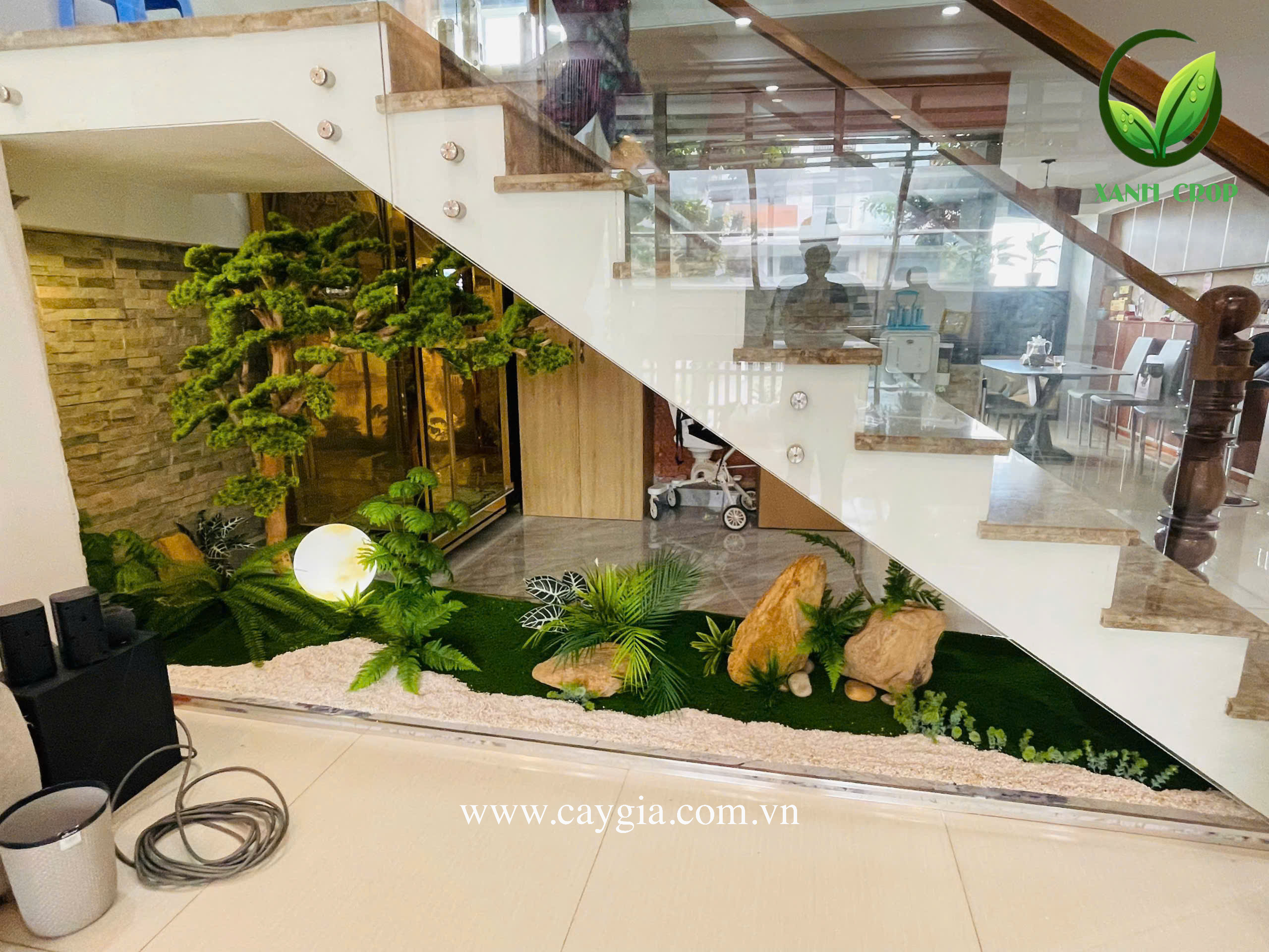 Thi Công Tiểu Cảnh Cầu Thang Đẹp