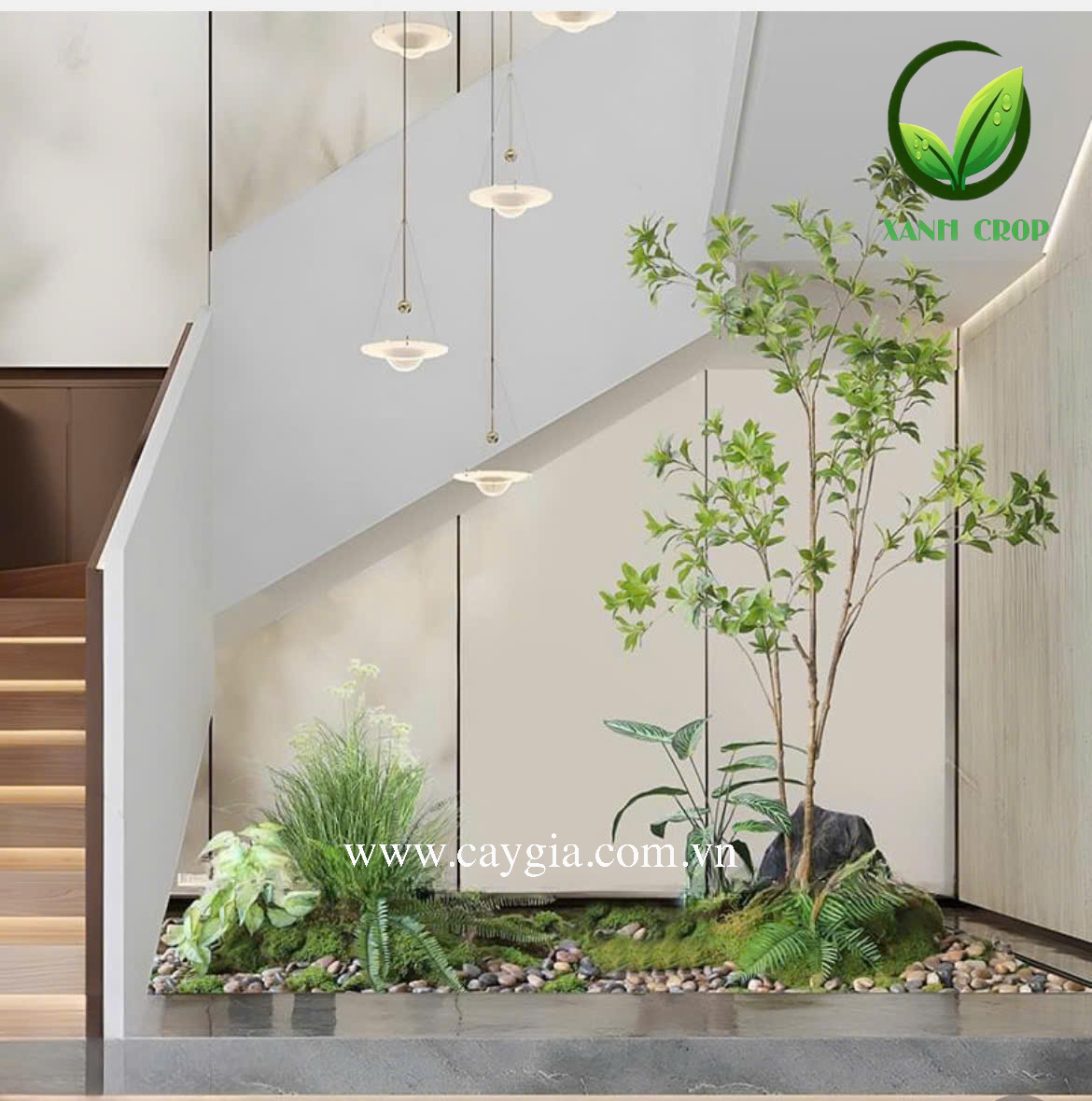 Thi Công Tiểu Cảnh Cầu Thang Đẹp