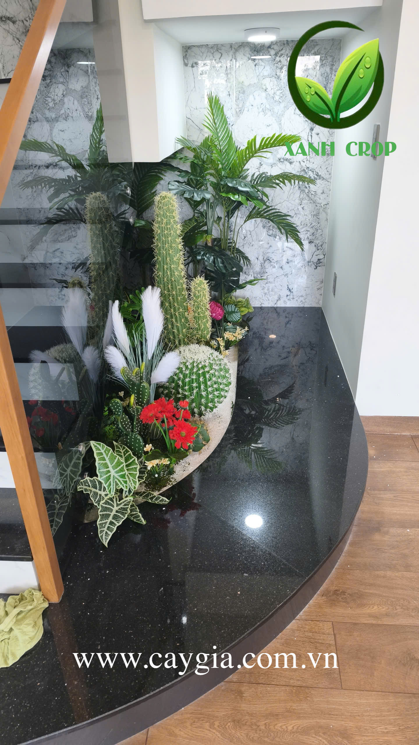Thi Công Tiểu Cảnh Cầu Thang Đẹp