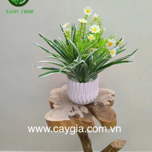 Chậu hoa giả để bàn 35cm